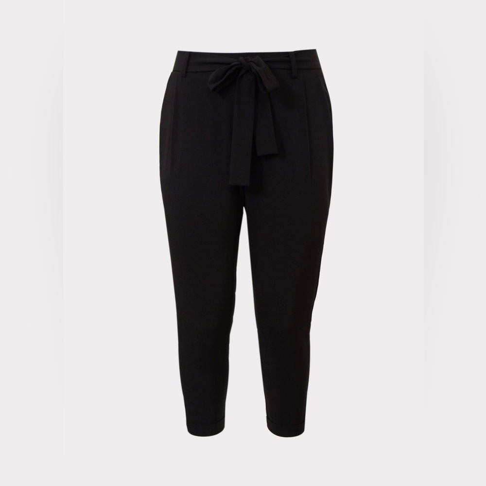Torrid Studio Pull on high rise crepe casual trouser pants - Missing belt